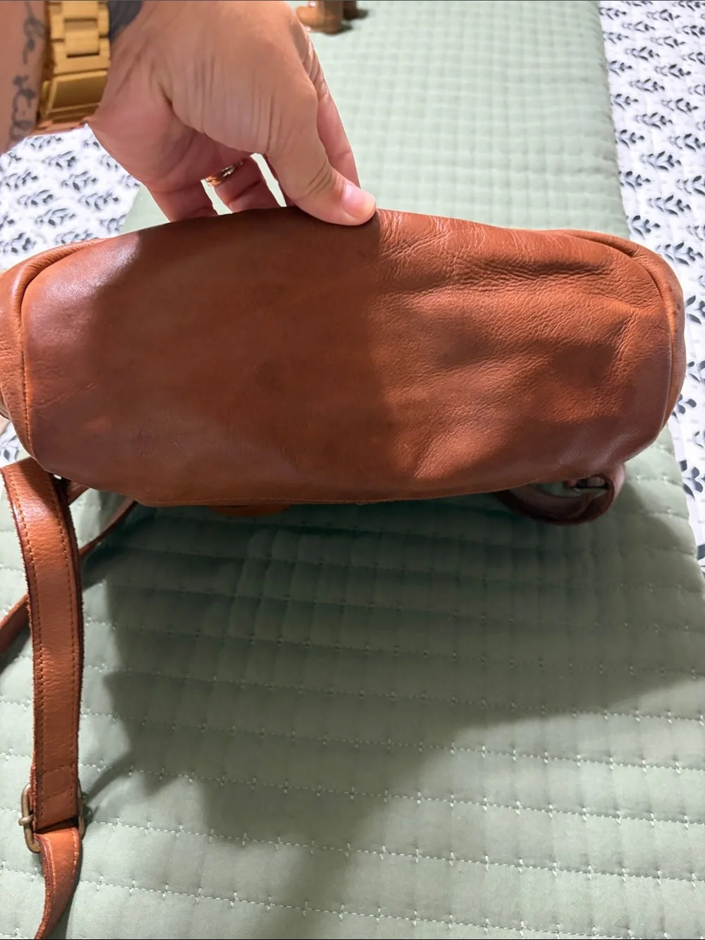 Harbor and 2nd leather purse